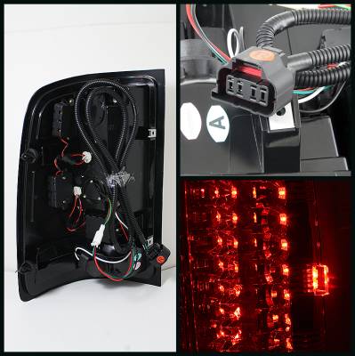 Spyder - GMC Sierra Spyder LED Taillights - Red Clear - 111-GS07-LED-RC - Image 2