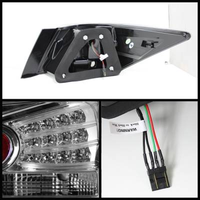 Spyder - Honda Accord 4DR Spyder LED Taillights - Chrome - 111-HA08-4D-LED-C - Image 2