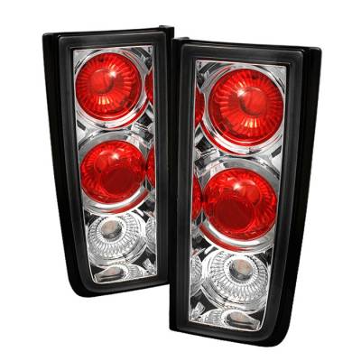 Hummer H2 Spyder Euro Style Taillights - Chrome - 111-HH2-C