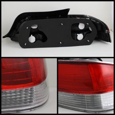 Spyder - Honda Prelude Spyder Euro Style Taillights - Red Clear - 111-HP97-RC - Image 2