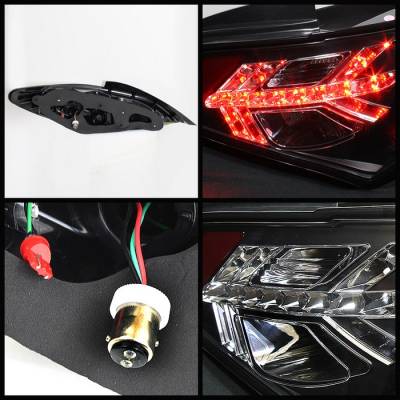 Spyder - Hyundai Genesis Spyder LED Taillights - Black - 111-HYGEN09-LED-BK - Image 2