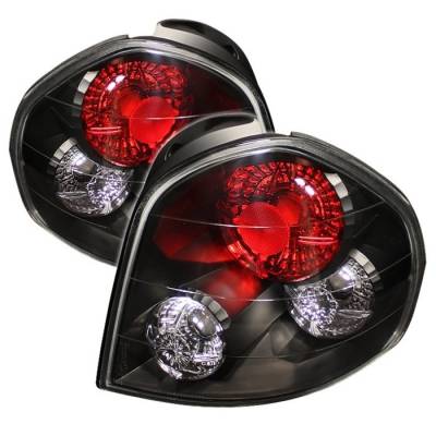 Hyundai Santa Fe Spyder Euro Style Taillights - Black - 111-HYSF01-BK