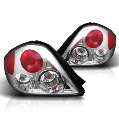Hyundai Tiburon Spyder Euro Style Taillights - Chrome - 111-HYT03-C