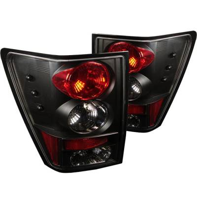 Jeep Grand Cherokee Spyder Euro Style Taillights - Black - 111-JGC05-BK