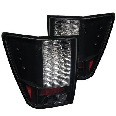 Jeep Grand Cherokee Spyder LED Taillights - Black - 111-JGC05-LED-BK