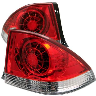 Lexus IS Spyder LED Taillights - Red Clear - 111-LIS300-LED-RC