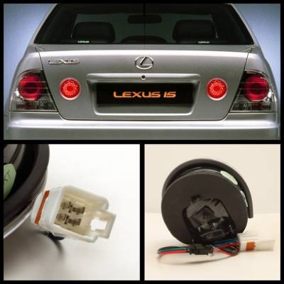 Spyder - Lexus IS Spyder LED Trunk Taillights - Chrome - 111-LIS300-TR-LED-C - Image 2