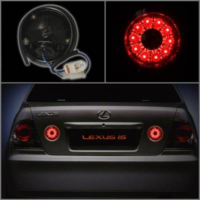 Spyder - Lexus IS Spyder LED Trunk Taillights - Red Clear - 111-LIS300-TR-LED-RC - Image 2