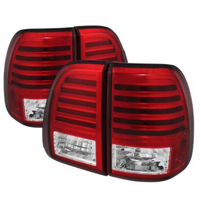 Lexus LX Spyder LED Taillights - Red Clear - 111-LLX47003-LED-RC