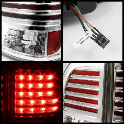 Spyder - Lexus LX Spyder LED Taillights - Chrome - 111-LLX47098-LED-C - Image 2