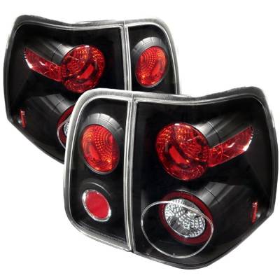 Lincoln Navigator Spyder Euro Style Taillights - Black - 111-LN03-BK