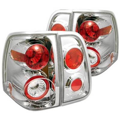 Lincoln Navigator Spyder Altezza Taillights - Chrome - 111-LREV12-LED-SM
