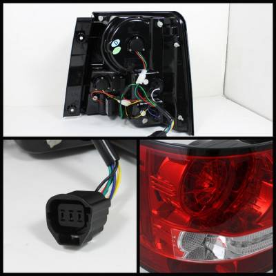 Spyder - Land Rover Range Rover Spyder LED Taillights - Red Clear - 111-LRRRS06-LED-RC - Image 2