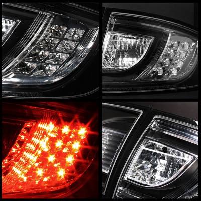 Spyder - Mazda 3 4DR Spyder LED Taillights - Black - 111-M303-LED-BK - Image 2