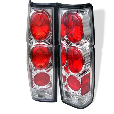 Nissan Pickup Spyder Euro Style Taillights - Chrome - 111-NH86-C