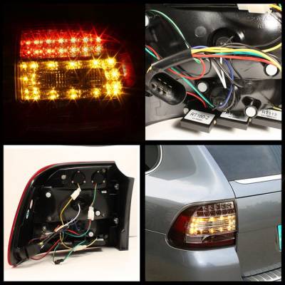 Spyder Auto - Porsche Cayenne Spyder LED Taillights - Black - 111-PGAM99-LED-BK - Image 2