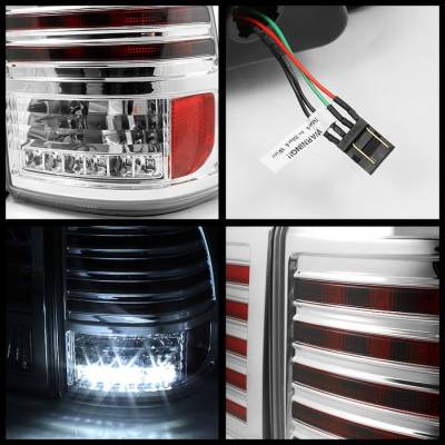 Spyder - Toyota Land Cruiser Spyder LED Taillights - Chrome - 111-TLAN98-LED-C - Image 2