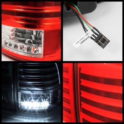 Spyder - Toyota Land Cruiser Spyder LED Taillights - Red Clear - 111-TLAN98-LED-RC - Image 2