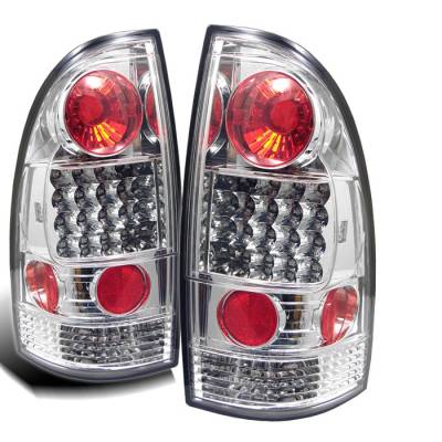 Toyota Tacoma Spyder LED Taillights - Chrome - 111-TT05-LED-C