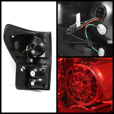Spyder - Toyota Tundra Spyder LED Taillights - Red Clear - 111-TTU07-LED-RC - Image 2