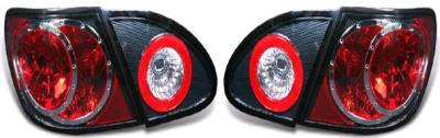 TYC Euro Taillights with Carbon Fiber Housing - 81-5765-31