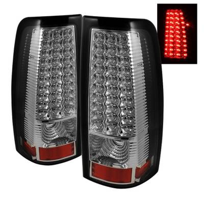 Spyder - Chevrolet Silverado Spyder LED Taillights - Chrome - ALT-ON-CS99-LED-C - Image 1
