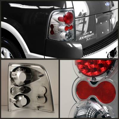 Spyder Auto - Ford Explorer Spyder Altezza Taillights - Chrome - ALT-ON-FEXP02-C - Image 2