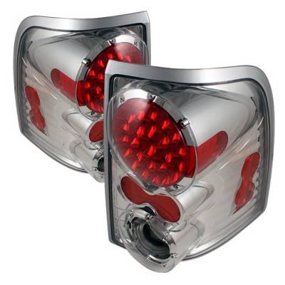 Spyder Auto - Ford Explorer Spyder LED Taillights - Chrome - ALT-ON-FEXP02-LED-C - Image 1