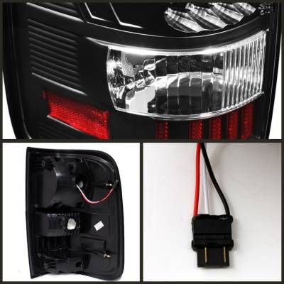 Spyder - Ford F150 Spyder LED Taillights - Black - ALT-ON-FF15004-LED-BK - Image 2