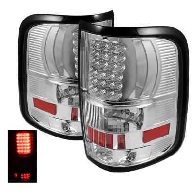 Spyder - Ford F150 Spyder LED Taillights - Chrome - ALT-ON-FF15004-LED-C - Image 1