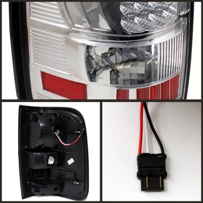 Spyder - Ford F150 Spyder LED Taillights - Chrome - ALT-ON-FF15004-LED-C - Image 2