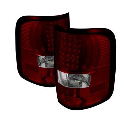 Spyder - Ford F150 Spyder LED Taillights - Red Clear - ALT-ON-FF15004-LED-RC - Image 1