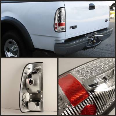 Spyder Auto - Ford F150 Spyder LED Taillights - Chrome - ALT-ON-FF15097-LED-C - Image 2
