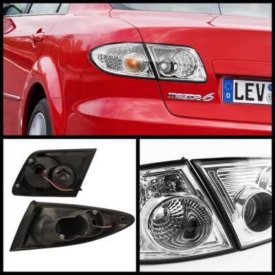 Spyder - Mazda 6 Spyder LED Taillights - Chrome - ALT-ON-M603-LED-C - Image 2