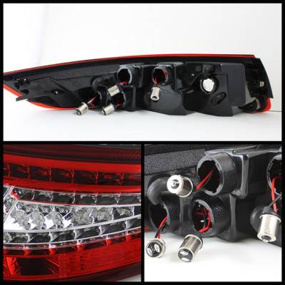 Spyder - Porsche 911 Spyder LED Taillights - Red Clear - ALT-ON-P99705-LED-RC - Image 2