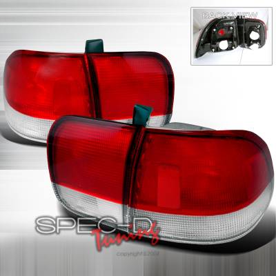 Honda Civic 4DR Spec-D Taillights - Red & Clear - LT-CV964RPW-DP