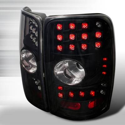 Chevrolet Tahoe Spec-D LED Taillights - Black with Smoke Lens - LT-DEN00BGLED-WJ