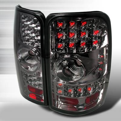 GMC Denali Spec-D LED Taillights - Chrome with Smoke Lens - LT-DEN00CGLED-WJ