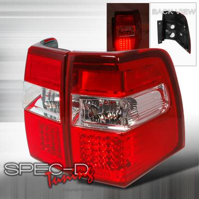Ford Expedition Spec-D LED Taillights - Red - LT-EPED07RLED-KS