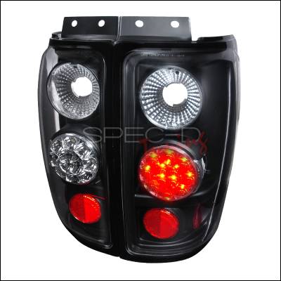 Ford Expedition Spec-D LED Taillights - Black - LT-EPED97JMLED-TM