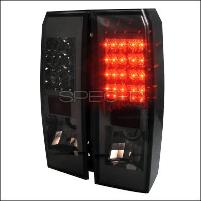 Hummer H3 Spec-D LED Taillights - Smoke - LT-H306GLED-TM