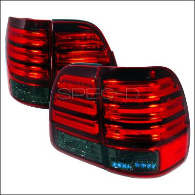 Toyota Land Cruiser Spec-D LED Taillights - Red & Smoke - LT-LCR98RGLED-KS