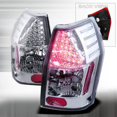 Dodge Magnum Spec-D LED Taillights - Chrome - LT-MAG05CLED-KS