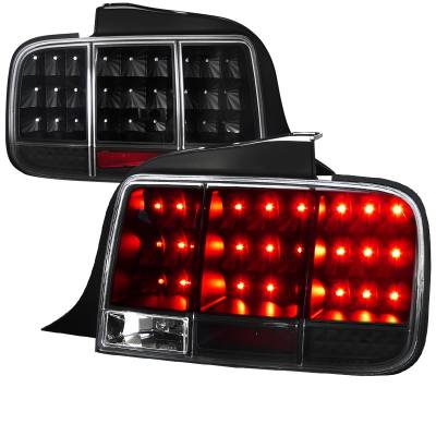 Ford Mustang Spec-D Sequential LED Taillights - Black - LT-MST05JMLED-SQ-TM