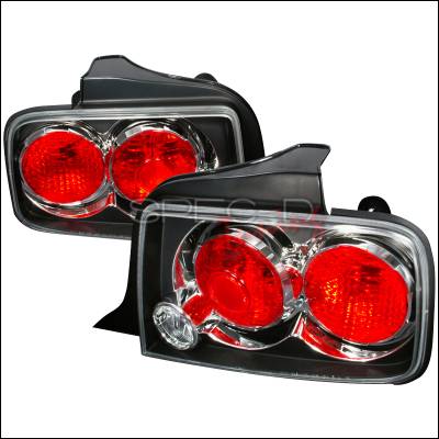 Ford Mustang Spec-D Altezza Taillights - Black - LT-MST05JM-TM