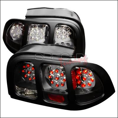 Ford Mustang Spec-D LED Taillights - Black - LT-MST94JMLED-KS