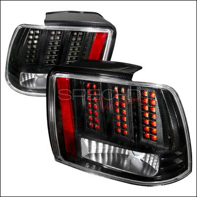Ford Mustang Spec-D LED Taillights - Chrome - LT-MST99CFLED-DP
