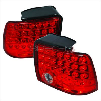 Ford Mustang Spec-D LED Taillights - Red - LT-MST99RLED-KS