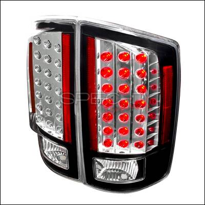 Dodge Ram Spec-D LED Taillights - Black - LT-RAM07JMLED-KS