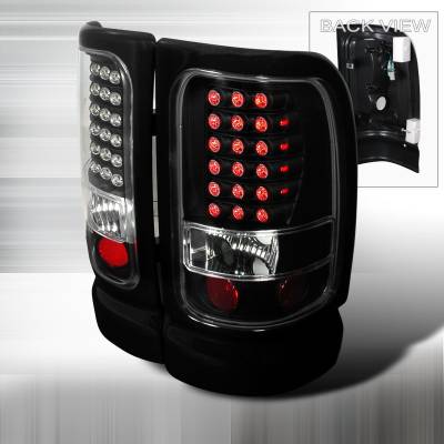 Dodge Ram Spec-D LED Taillights - Black - LT-RAM94JMLED-KS
